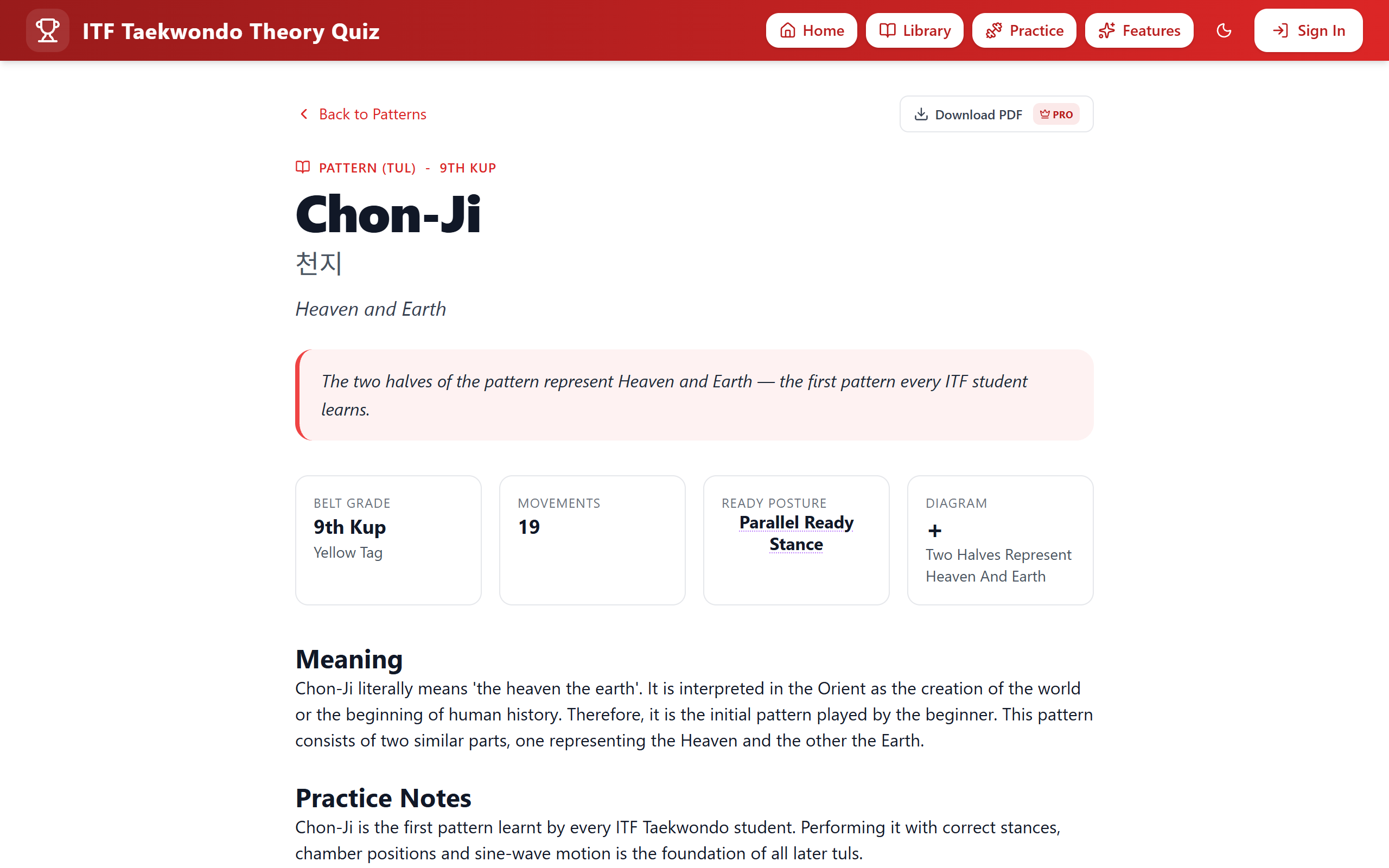 Screenshot of Pattern Pages & Printable Sheets